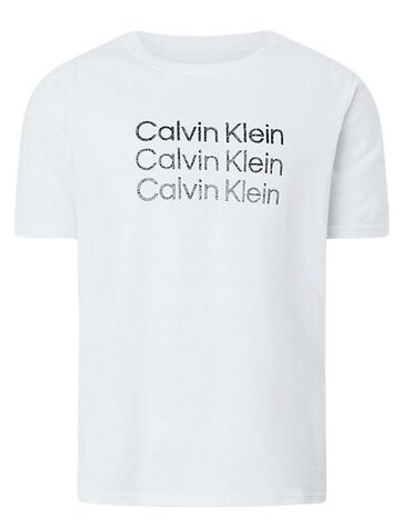 Мужская теннисная футболка Calvin Klein PW S/S T-shirt - bright white