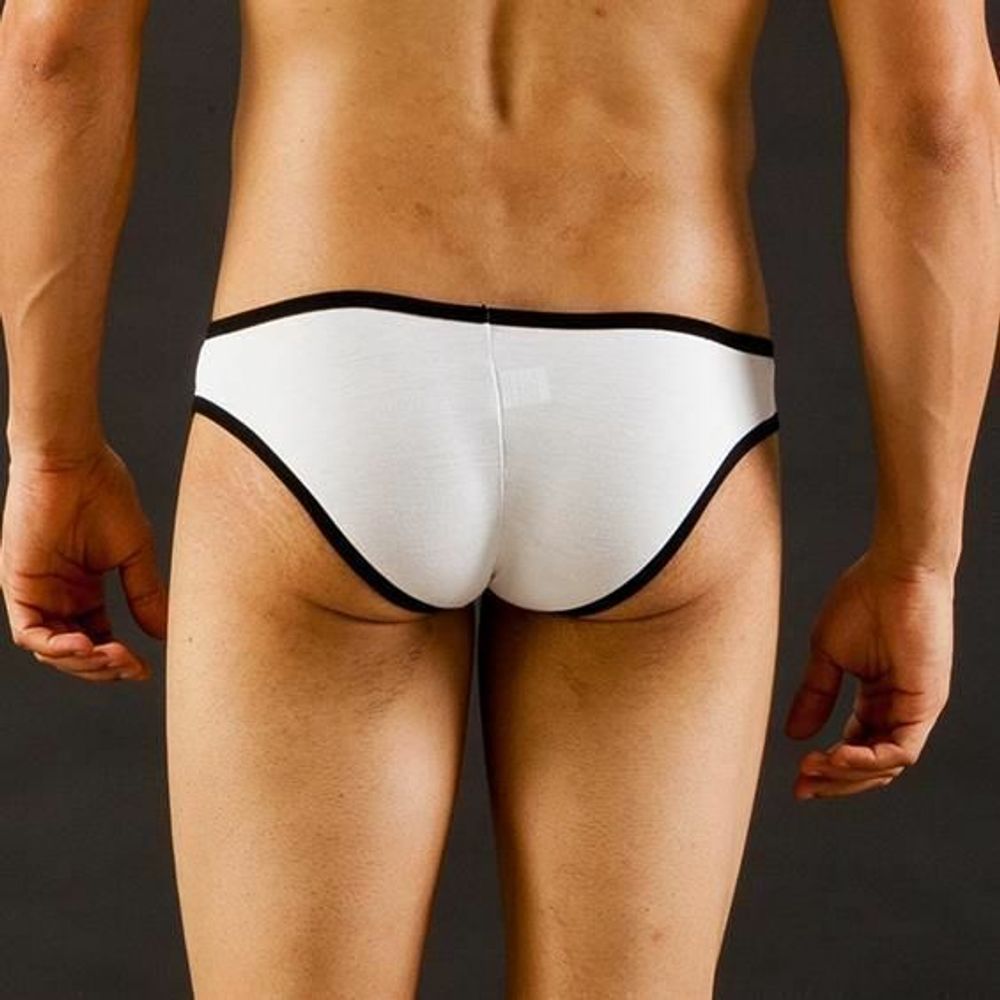 Мужские трусы брифы WangJiang белые WG00011