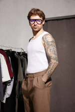 Майка-борцовка белая