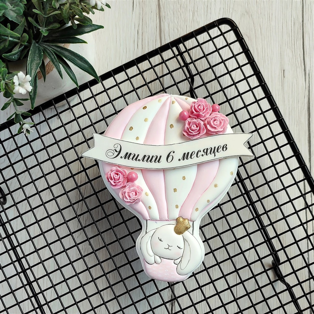 Воздушный шар №6 с зайкой