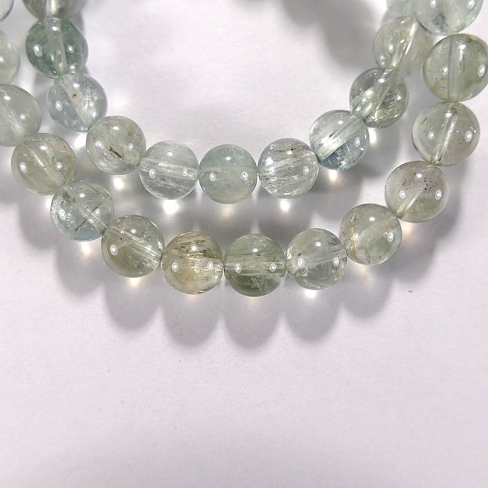 Бусина из олигоклаза (Аруша, Танзания), шар гладкий 8 мм