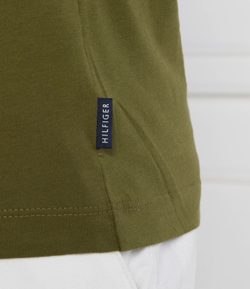 Футболка SMALL CHEST STRIPE MONOTYPE TEE Tommy Hilfiger - хаки(MW0MW32595)