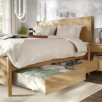 Каркас кровати с ящиками - TONSTAD IKEA/ ТОНСТАД ИКЕА, 160х200 см, светло-коричневый