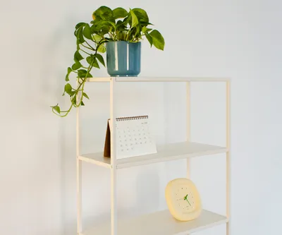 Стеллаж металлический 155х60х25, молочный