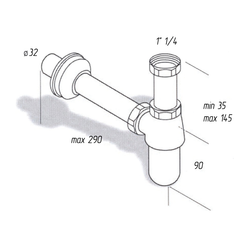 Сифон для раковины  Migliore Ricambi  17926 хром