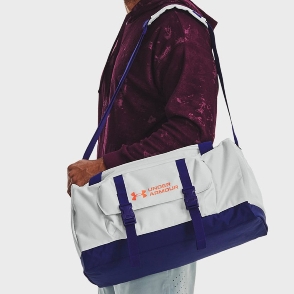 Under Armour Under Armour Gametime Polyester Gym Bag Travel Bag Small Unisex Mist Gray