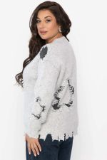 Свитер рваный Наиль (серый) Б14562-13М LT Collection