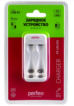 Зарядное от USB аккумуляторов AA/AAA 2-слота PERFEO PF-UN-210