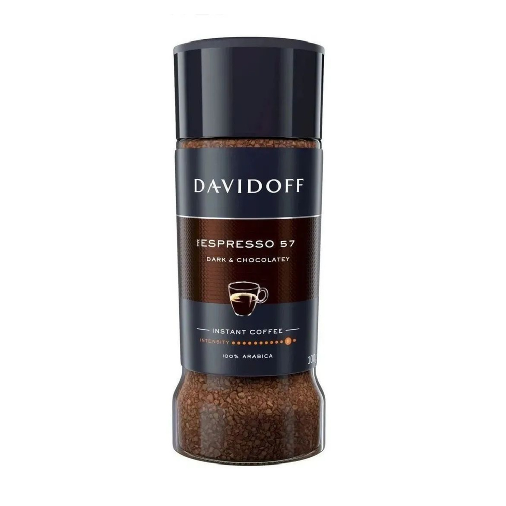 Кофе растворимый Davidoff Cafe Espresso 57, 100 г, стеклянная банка