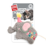 GiGwi CATCH & SCRATCH Игрушка мягкая для кошек "Слоник с кошачьей мятой", 140мм