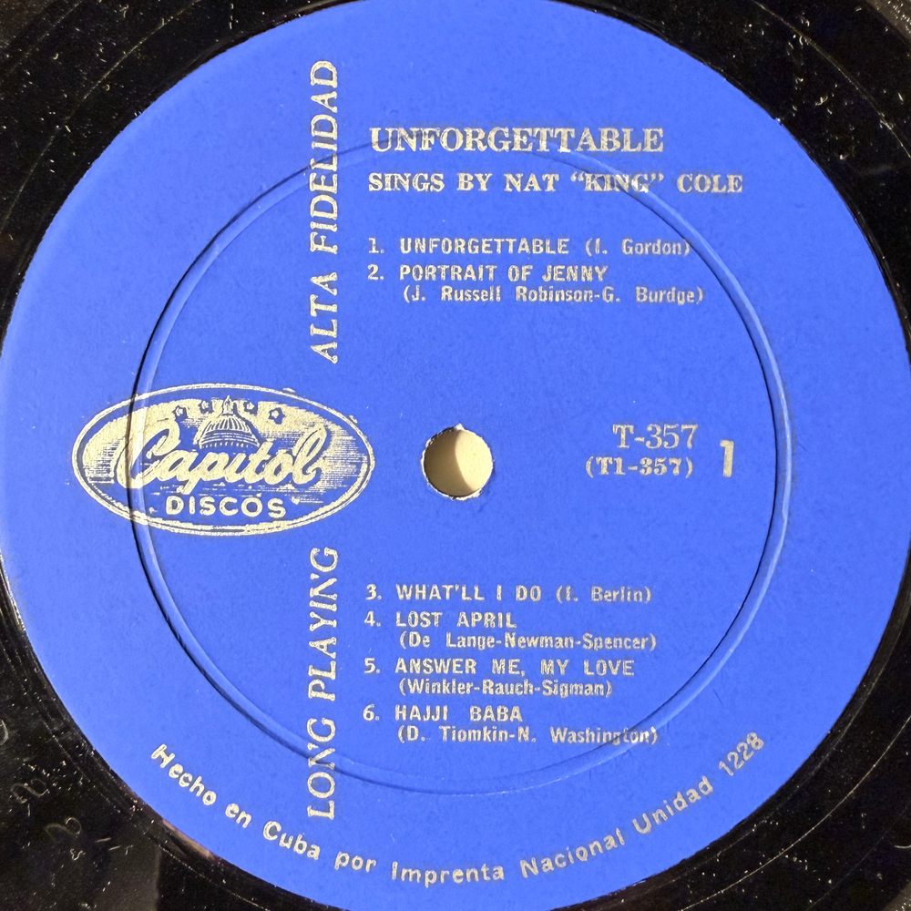Nat King Cole – Unforgettable (Куба)