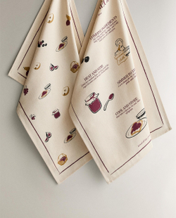 Zara Home кухонное полотенце из хлопка, 60 40 см (комплект 2 шт.) · 2289/026