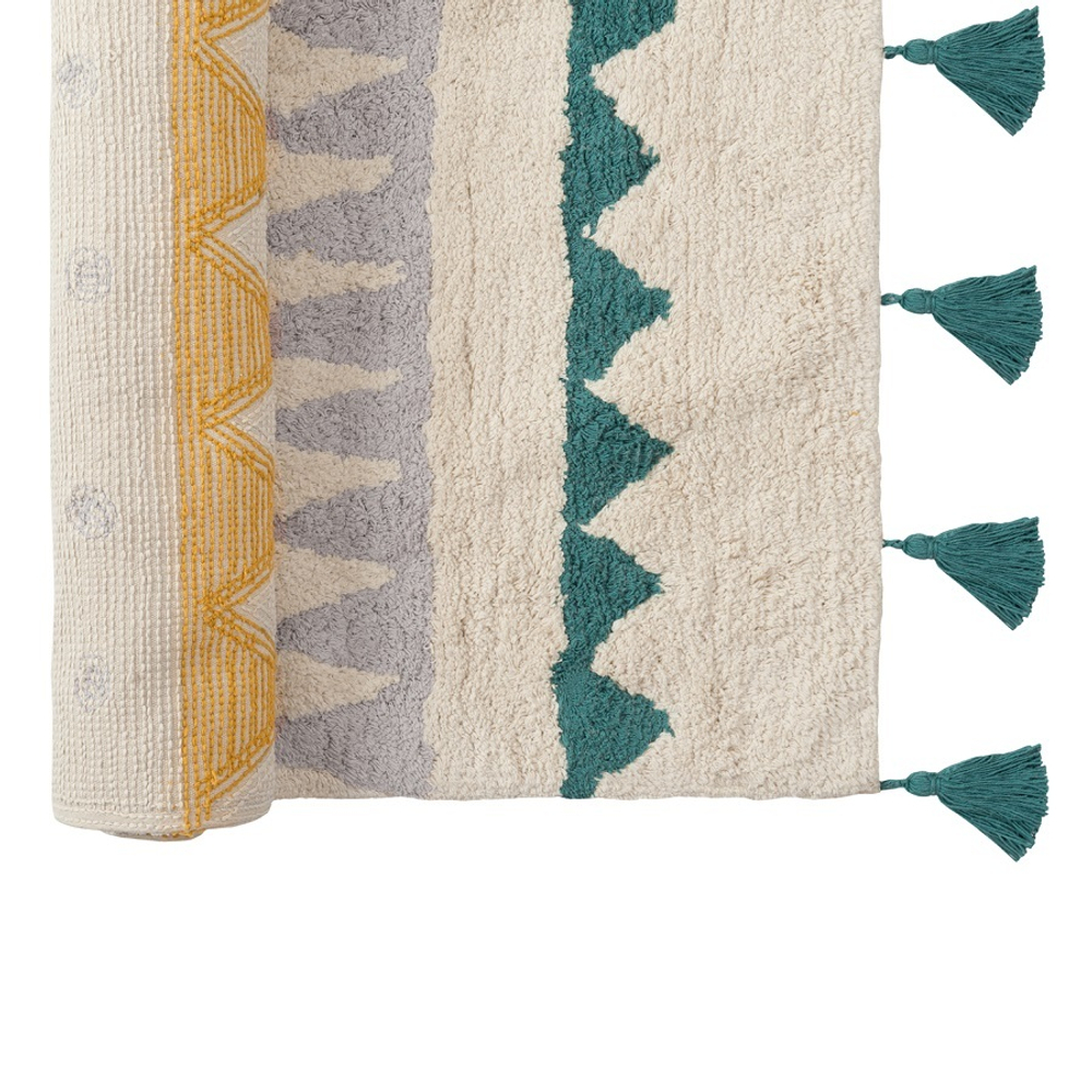 Ковер из хлопка с контрастным этническим орнаментом из коллекции ethnic, 160x230 см