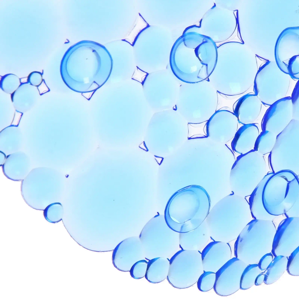 Коврик в ванну 64х33"Галька» синий