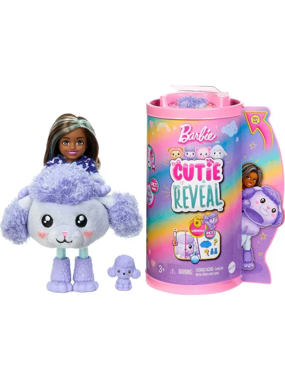 Кукла Барби Кьюти Ривл Cutie Reveal mini Пудель HKR20 челси