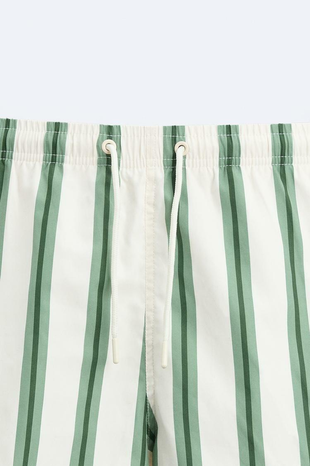 ZARA ПОЛОСАТЫЕ ПЛАВКИ, БУТЫЛОЧНО-ЗЕЛЕНЫЙ