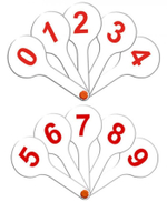 Касса веер цифры от 0 до 9 (Стамм)