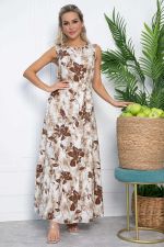 Платье Твой образ макси (бежевое) П13561-12М LT Collection