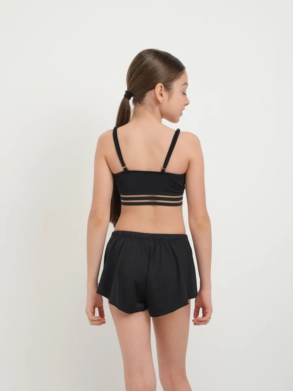 купальник раздельный 3 в 1 с шортами спортивный Adidas