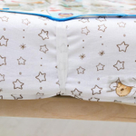 5164374 Клеенка 50*70 см., на резинке, арт. 0063, с окантовкой, рисунок "Совы", цвет МИКС