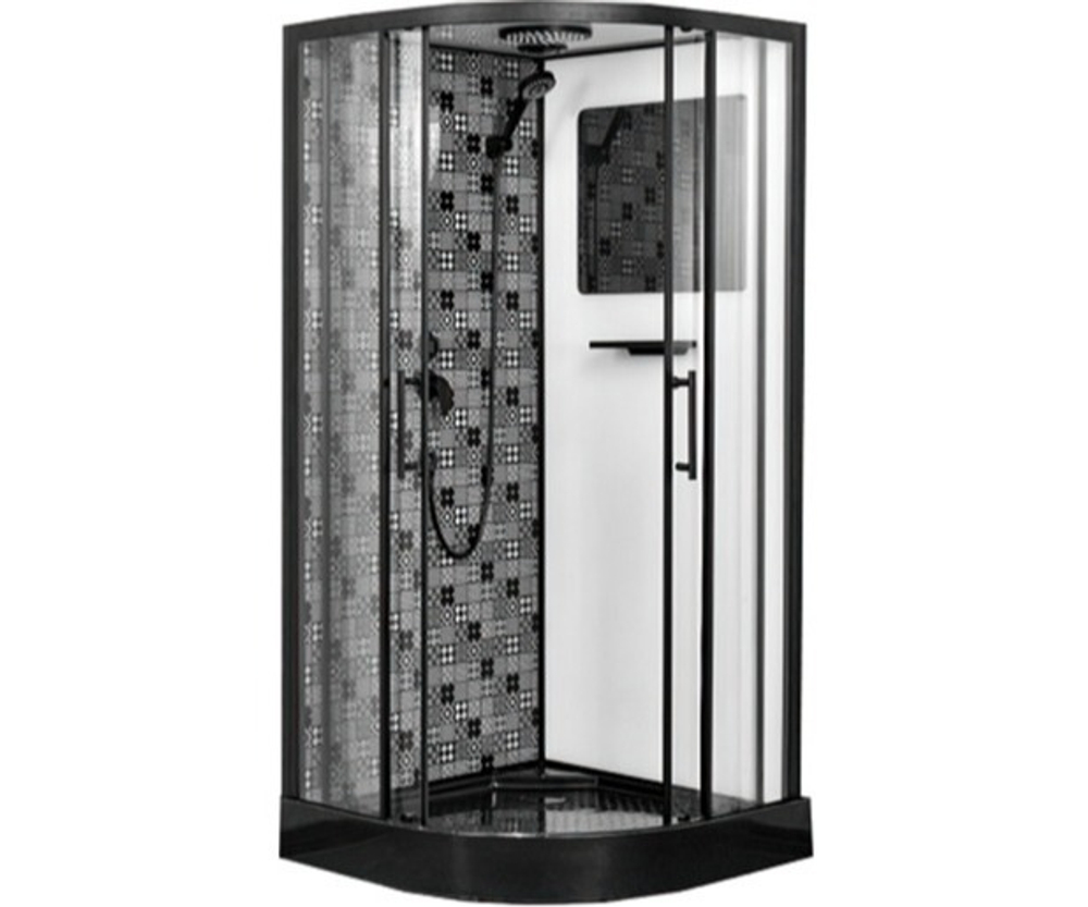 Душевая кабина Esbano (Эсбано) ESB-100CR, с низким поддоном, 100х100х210