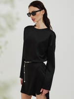 Платье мини с фигурным низом