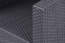 Arizona b:rattan, Диван трехместный, антрацит (3-х местная подушка)