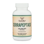 Double Wood Supplements - Serrapeptase - 120 x 120,000 SPU capsules