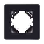 Рамка 1-постовая, черный Kollinger Eleganz Acryl EA1BK