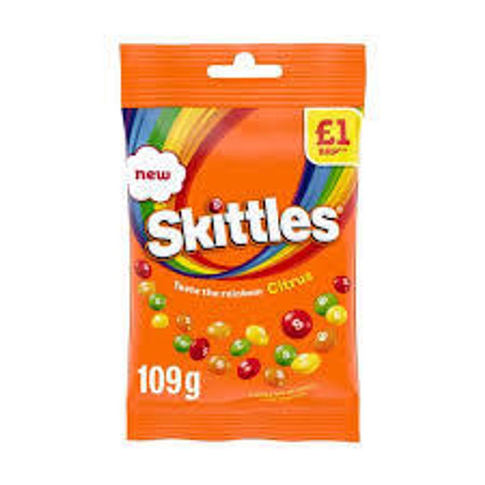 Драже Skittles Citrus (Цитрусовые) 109 гр
