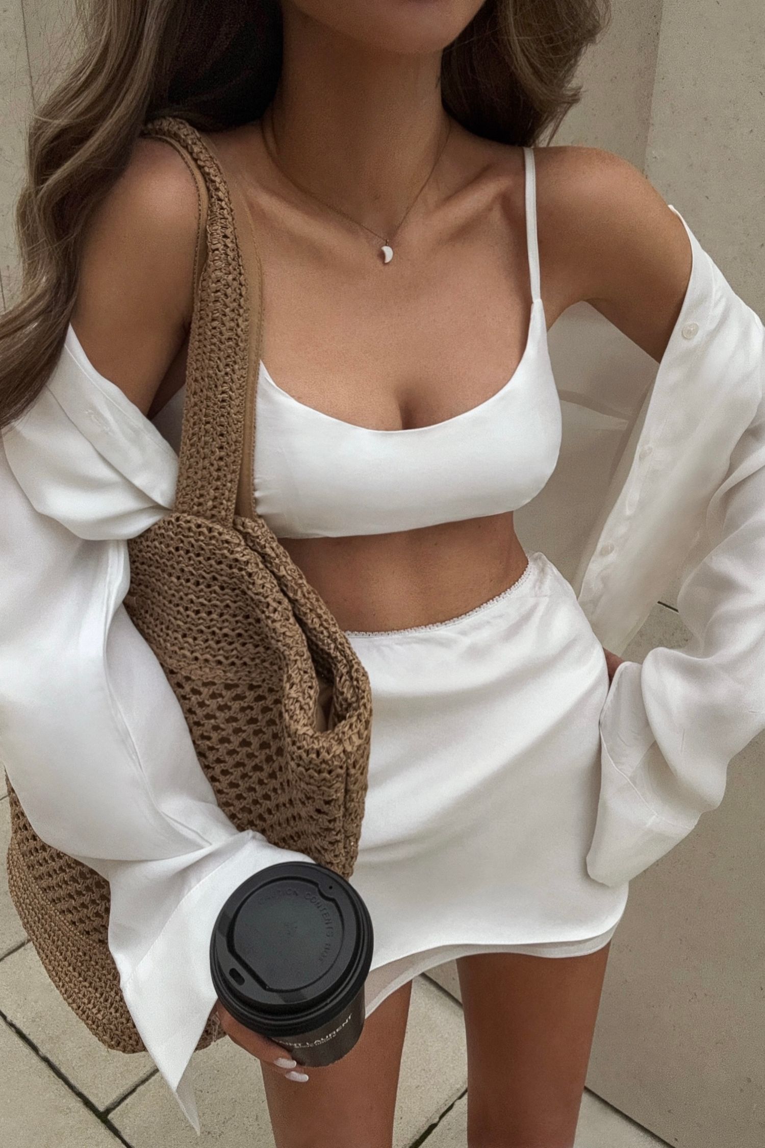 Юбка мини из купро с оборками, amore