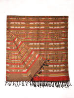 Шарф теплый с индейским орнаментом