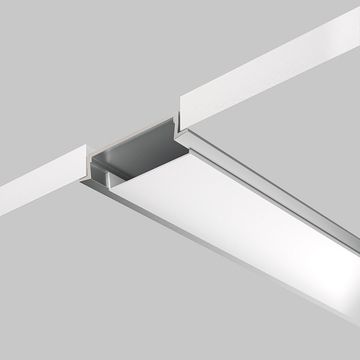 Алюминиевый профиль встраиваемый с накладным фланцем 2м 30x6 ALM-3006-S-2M 632018 632018 серебро Maytoni