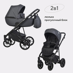 Детская коляска Riko Basic Leon 2 в 1 03 Grafite графит