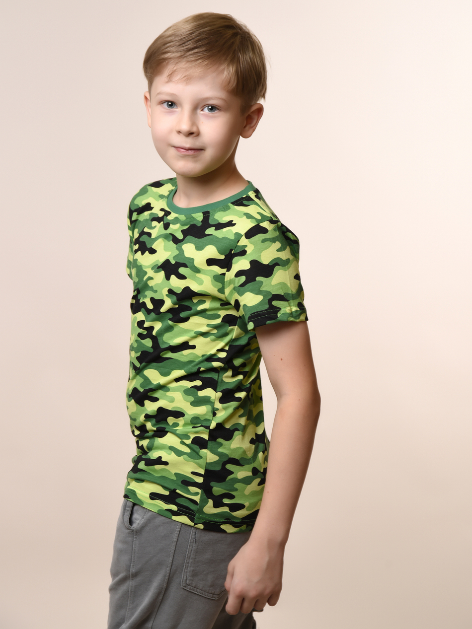 Футболка для мальчика камуфляжная