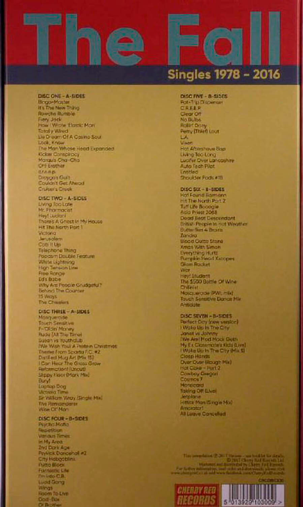 The Fall / Singles 1978 - 2016 (7CD)