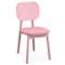 Стул Saga, рогожка, розовый