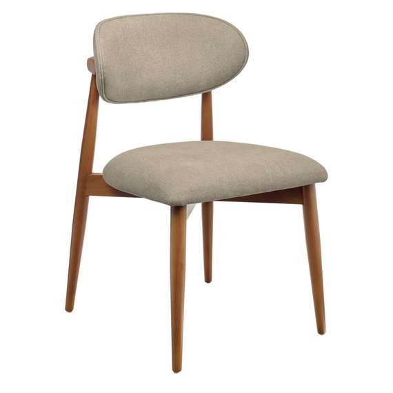 Стул Mod, орех, бежевое букле