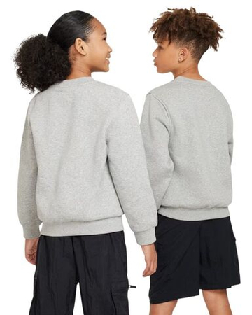 Кофта для девочки теннисная Nike Kids Sportswear Club Fleece - dark grey heather/white