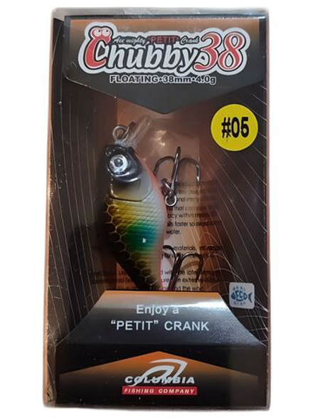 Воблер Columbia Chubby 38F цвет 05 для ловли жереха, голавля, форели и язя