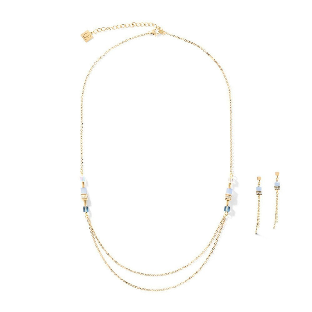 Колье Coeur de Lion Gold-Blue 5064/10-0716 цвет синий, золотой