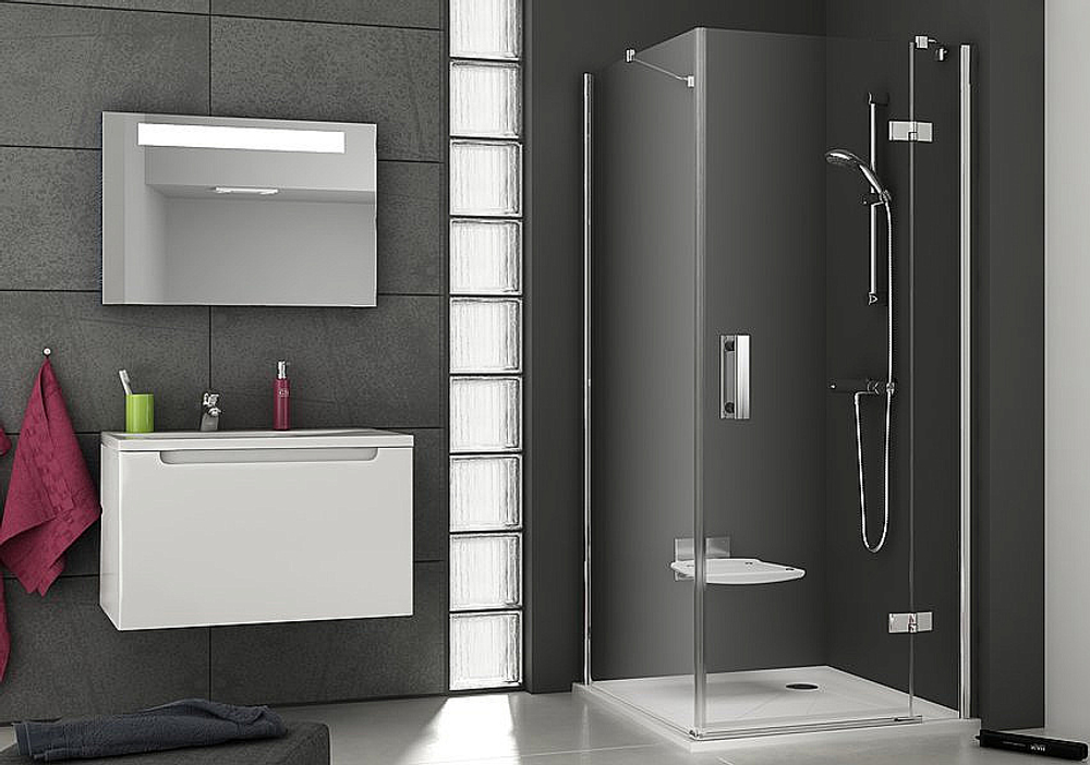 Душевой уголок Ravak Smartline SMSD2 А+SMPS 100х100 профиль хром/стекло прозрачное