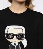 Худи ikonik karl Karl Lagerfeld - черный(210W1820)