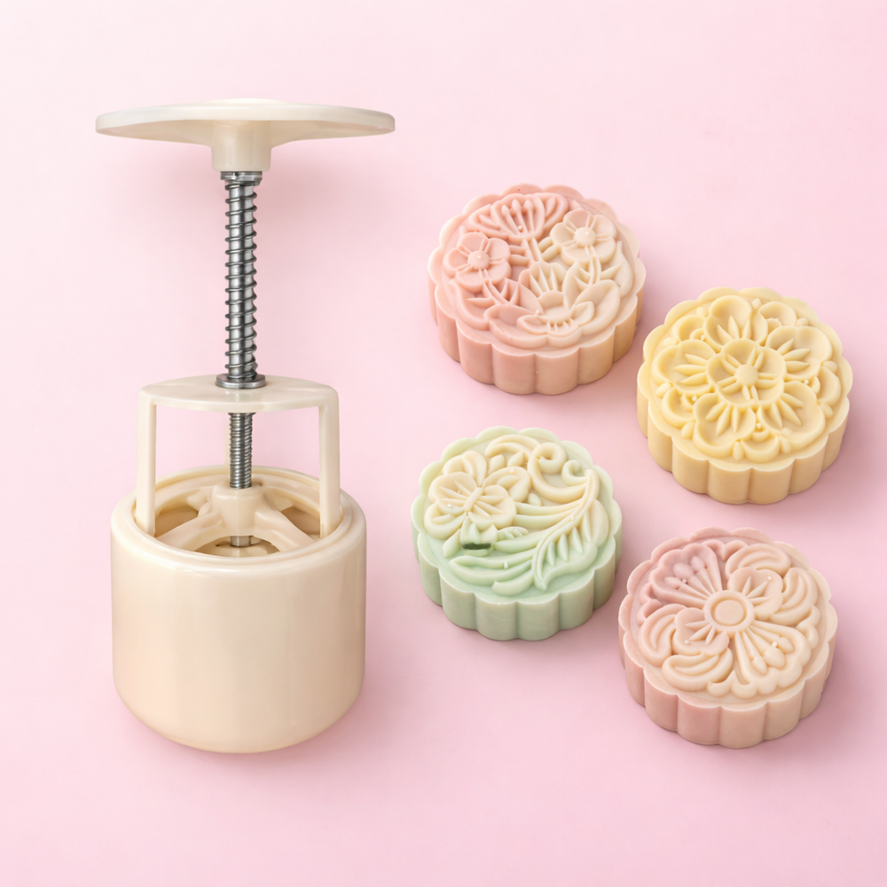 Плунжеры для сырников и мункейков "Цветы", набор 4 шт (5,6 см)