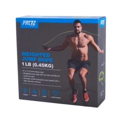 Скакалка утяжеленная PRCTZ WEIGHTED JUMP ROPE, 0.45 кг.