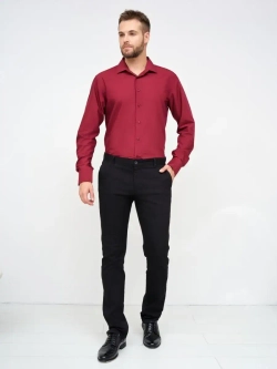 Рубашка классическая с длинным рукавом приталенная