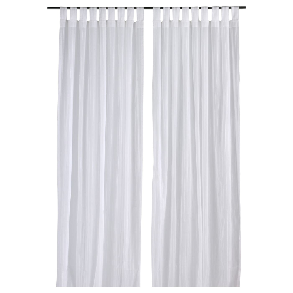 IKEA MATILDA  (ИКЕА МАТИЛДА)  -  Штора из сетки, 1 шт, на лямках/белая, 60x120 см