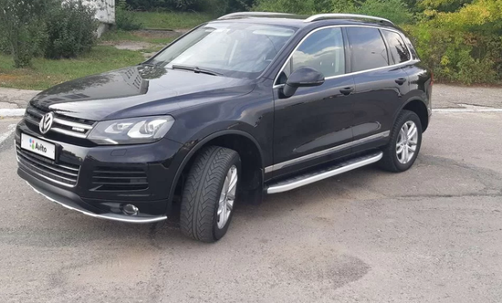 Накладка переднего бампера для VW TOUAREG 2010-2018