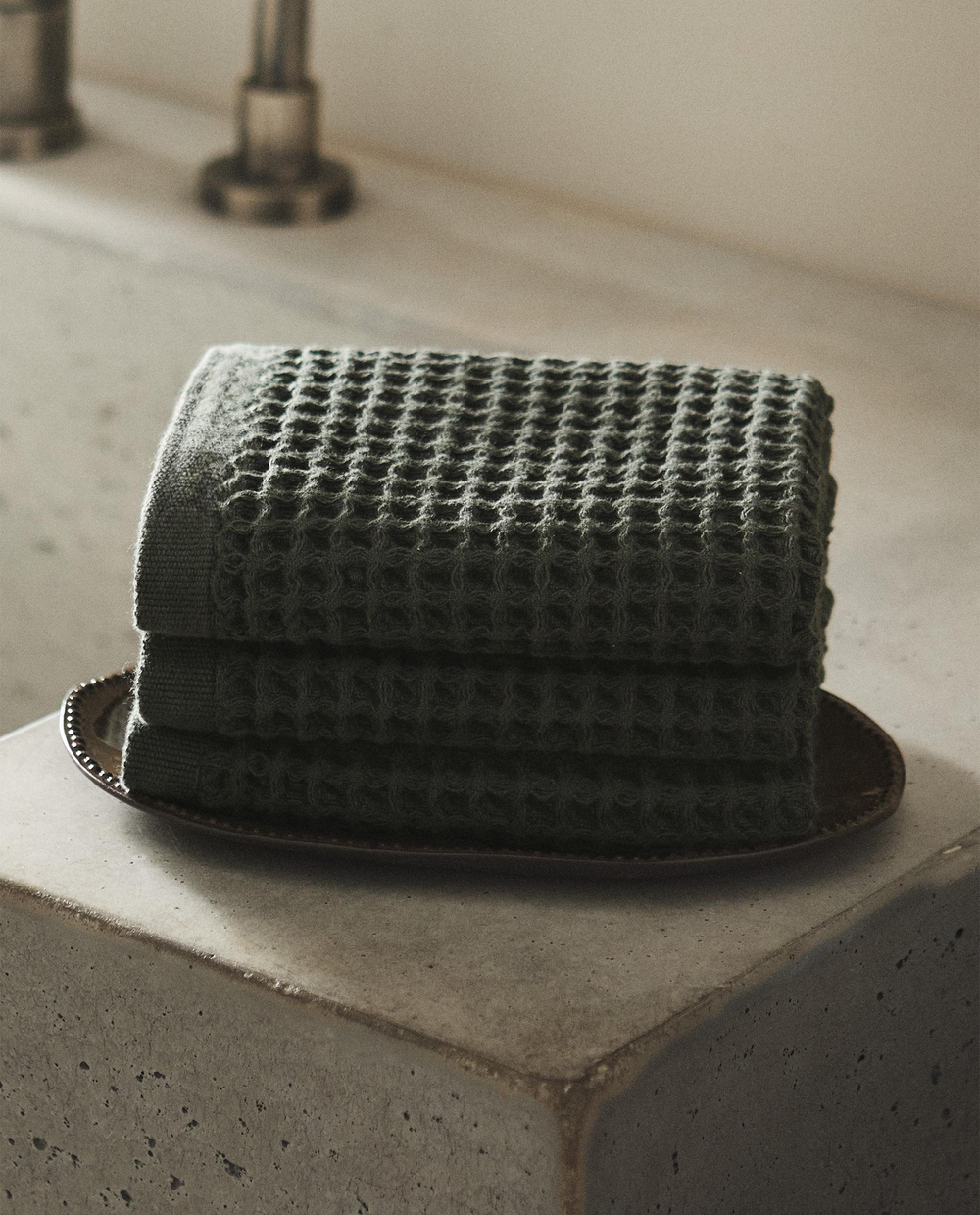 Zara Home Набор полотенец из хлопка, 30x30 см (3 шт.) · 6546/002