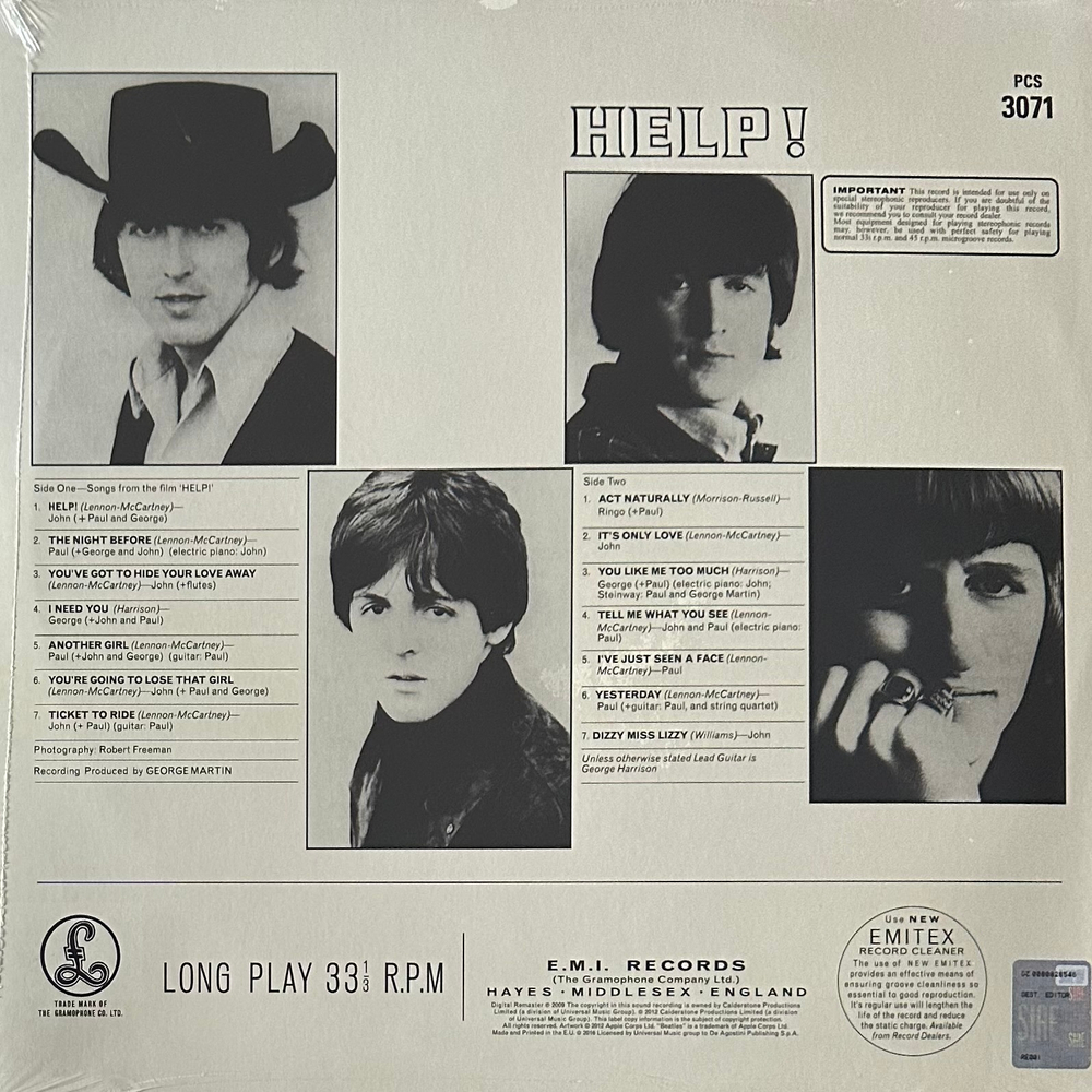 The Beatles ‎– Help ! (Франция 2018г.)